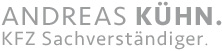 Andreas Kühn ist ein von der IHK Aschaffenburg öffentlich bestellter und vereidigter
                        Sachverständiger für Kfz-Schäden und Kfz-Bewertungen.
